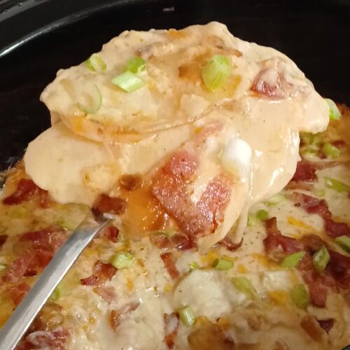 slow cooker scalloped potatoes