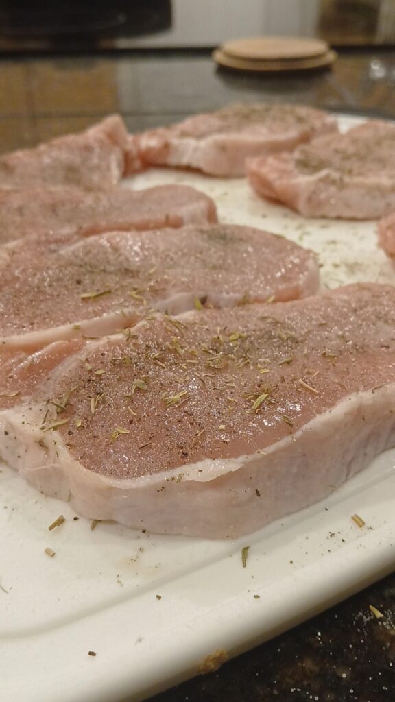 season pork chops